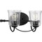Progress Lighting Bowman Collection Black Two-Light Bath P300254-031 - alternate 1